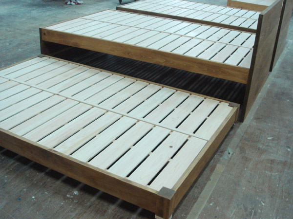 二段式オーダーベッド セミダブルサイズのトランドルベッド NO0809013